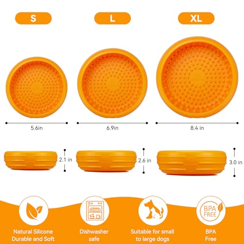 Dog Lick Bowl (XL / Orange)