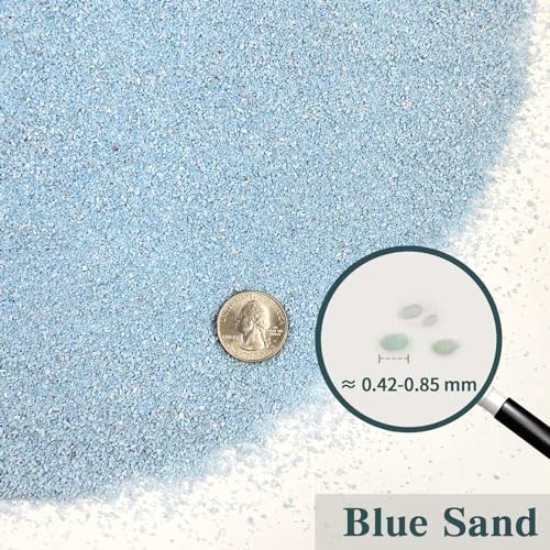 Blue Sand 5 lbs Decorative Aquariums Sand (Blue / 5 LB)
