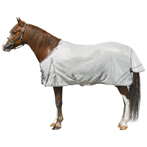Soft Interlock Mesh II Horse Fly Sheets (Horse Size 61 / Pony Euro Surcingle Pony / Silver)