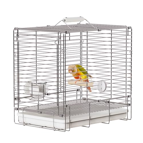 Bird Carrier Travel Cage (White)
