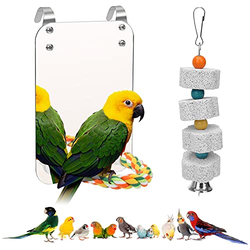 7" Bird Mirror for Cage (7x5 inches)