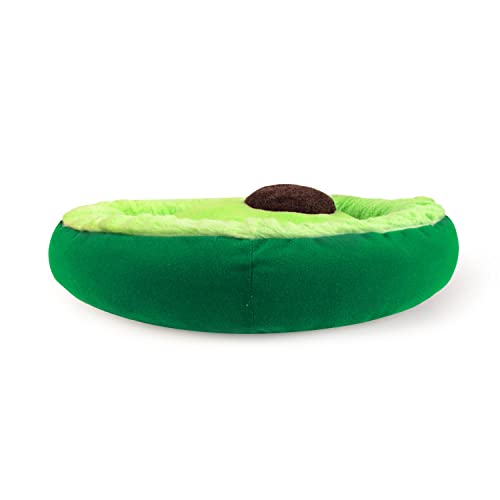 Soft Plush Small Cute and Cozy Avocado Dog Cat Bed (Avocado)
