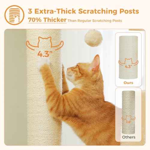 Large Cat Tree (Gray / 45 Inches)