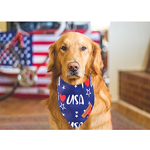 4th of July Bandanas 2 Pack (American Flag / Large)