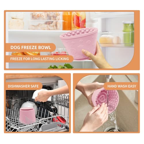 Dog Lick Bowl (M-L / Pink)