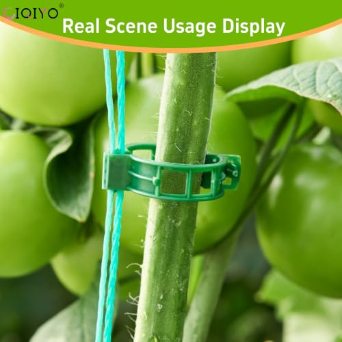 300 Pcs Plant Support Clips (Green)