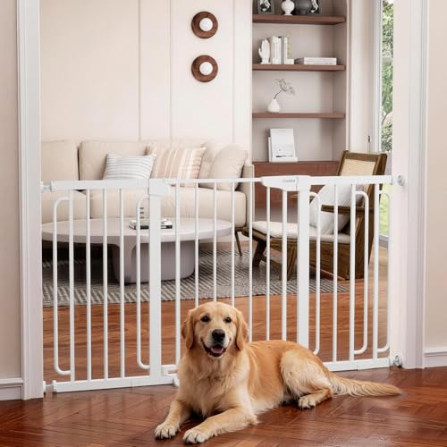 30.4 56.8" Extra Wide Baby Gate (White / 30.4"-56.8" W x 30.5" H)