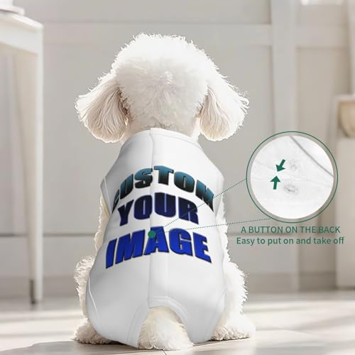 Custom Cat Surgery Recovery Suits Cat Onesie After Neuter Surgery Clothes for Little Animals (White / X-Large(8-10kg))