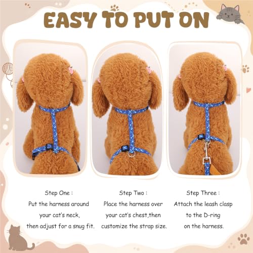 2 Pack Cat Harness and Leash (Dinosaur)