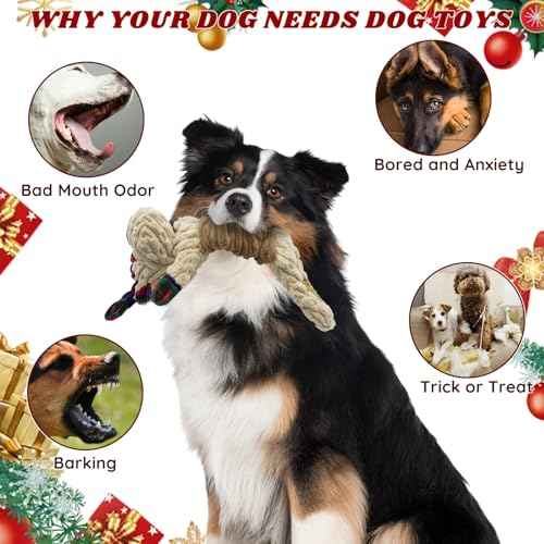 Christmas Squeaky Dog Toy (Lajiao deer)