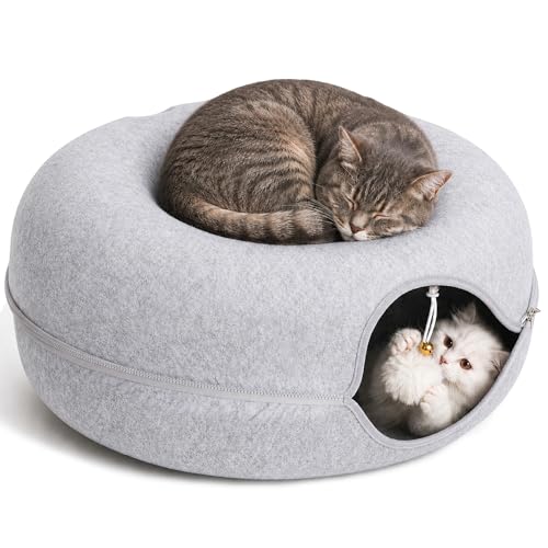 Felt Cat Tunnel for Large Indoor Cats