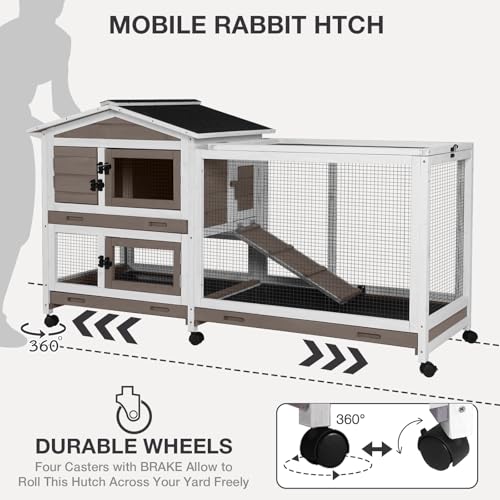 2 Story Indoor Rabbit Hutch with Chew