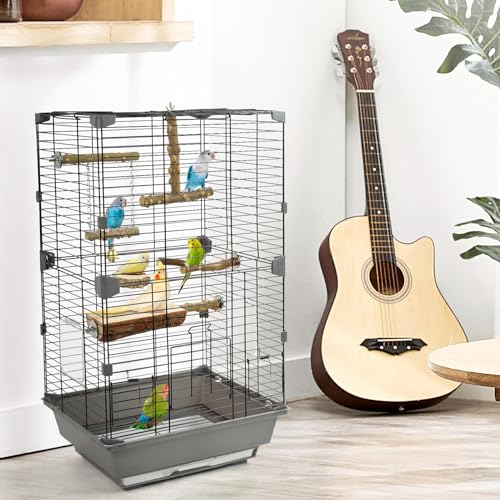 Bird Perches 6pcs Natural Wood Birds Stand Branch