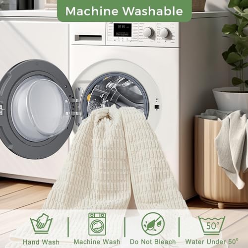 Washable Pee Pads for Dogs Puppy Pad (Cream White / 40"x60"(Pack of 1))