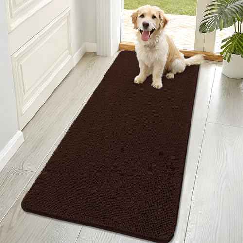 Dog Door Mat for Muddy Paws 70x32 (Brown / 70" X 32")