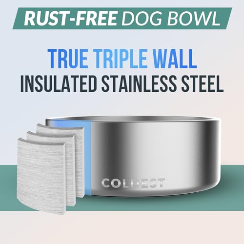 Coldest Dog Bowl (64 oz / Polished Stainless Steel)