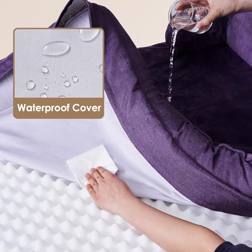 Orthopedic Dog Beds Large Sized Dog (Purple / 36.0"l X 27.0"w X 6.5"th)