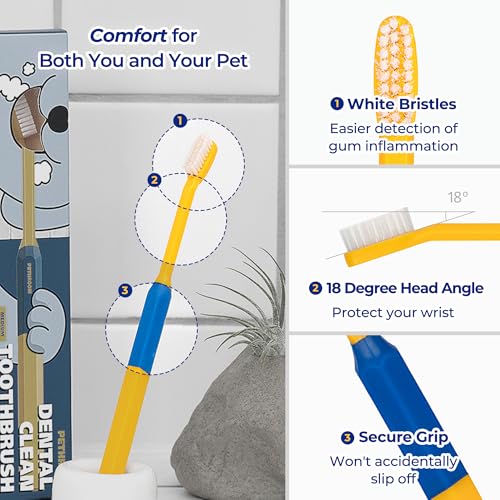 Pet Toothbrush for Cats & Dogs (Medium)