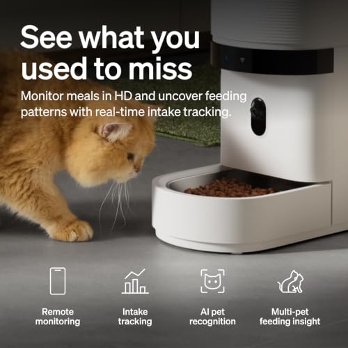 Automatic Cat Feeder with Camera (5l single bowl)