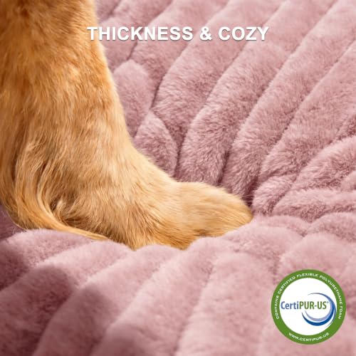 Dog Bed for Small Dogs (Pink / S (20"x19"x6"))