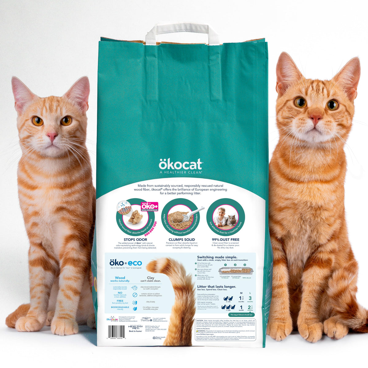 Multi Cat Natural Wood Clumping Cat Litter (12.6 lbs / Multi-cat)