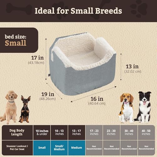 PET Products Lookout 1 Dog CAR SEAT (Stone Diamond / Small)