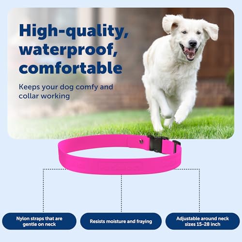 Guardian GPS + Tracking Dog Fence Replacement Collar Strap (Pink / Replacement Strap)