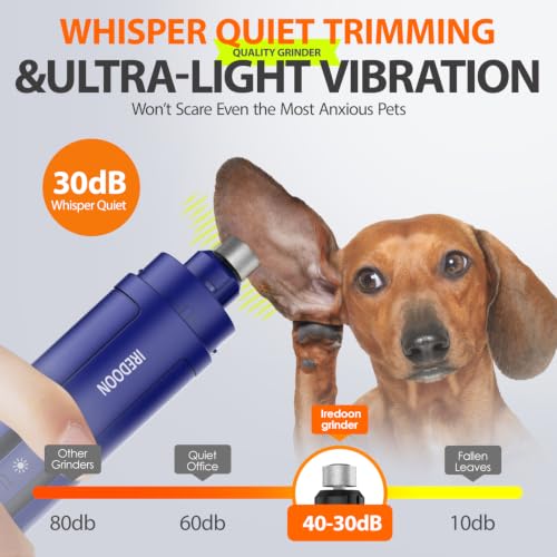 Dog Nail Grinder with 4 LED Lights (Sapphire Blue)