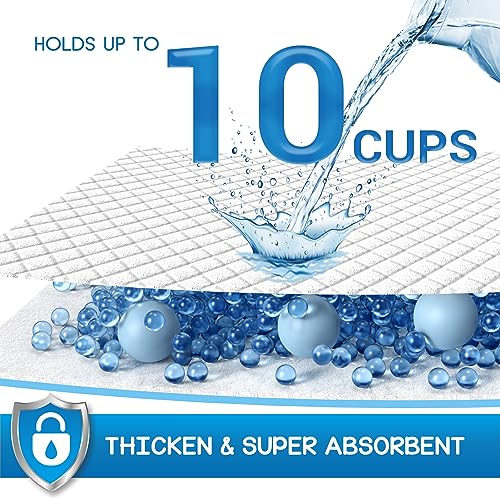 XXL Puppy Pads with Adhesive Tabs Disposable Pee Pads 36x36in 30Ct (Jumbo-36x36in(30Ct))