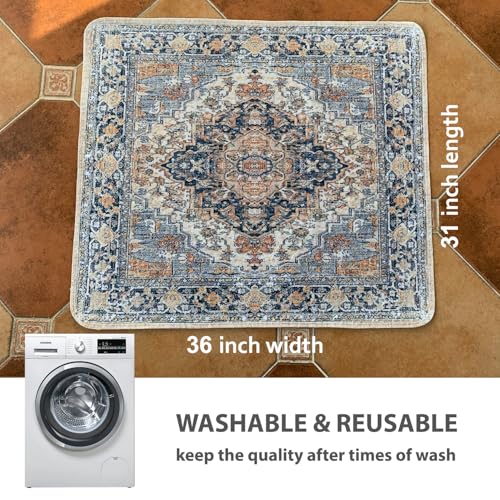 Washable Pee Pads for Dogs (31x36 Inch (Pack of 2) / Beige/Multi)