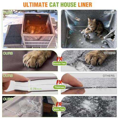 Extra Large Heated Cat House Outdoor Insulated Cat House 2
