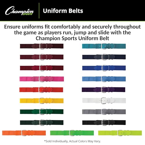 Baseball Softball Uniform Belt (Adult (22-46 Inches) / Vegas Gold)