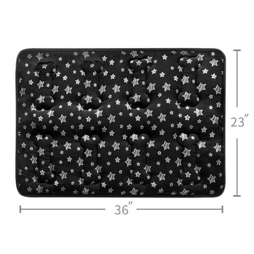 Dog Crate Mat (Large 36"X23" / Black)