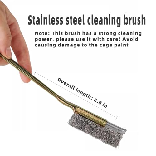 5 Pcs Set Bird Cage Cleaner Brush Kit Accessories