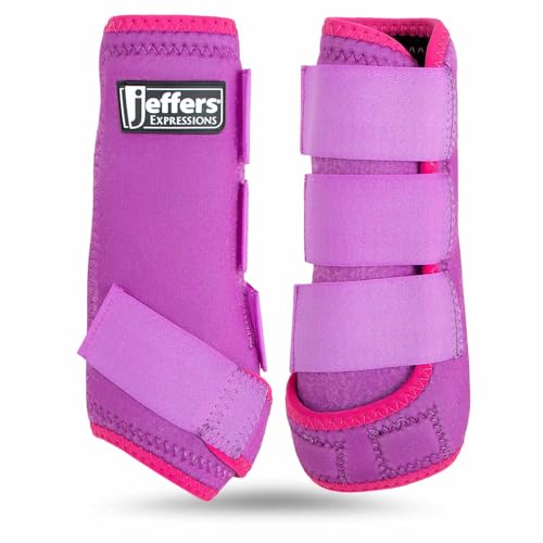 Expression Neon Horse Boots 1 Pair (Purple/Pink / Medium)