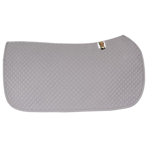 All Purpose Diamond Quilted Western Saddle Pad for Injury Prevention (Gray)