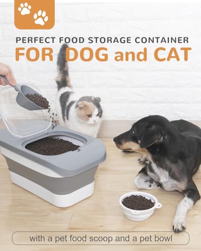 10 13 Lbs Dog Food Storage Container (Grey/10-13 Lbs)