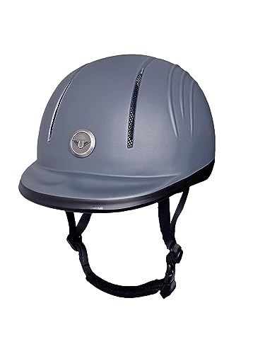 Starter Basic Horse Riding Helmet (Medium / Gray)