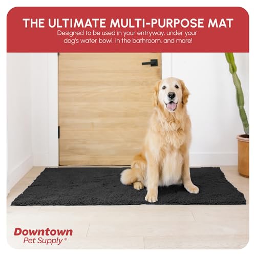 Dog Mud Mat 60" x 36" Charcoal (60" x 36" / Charcoal)