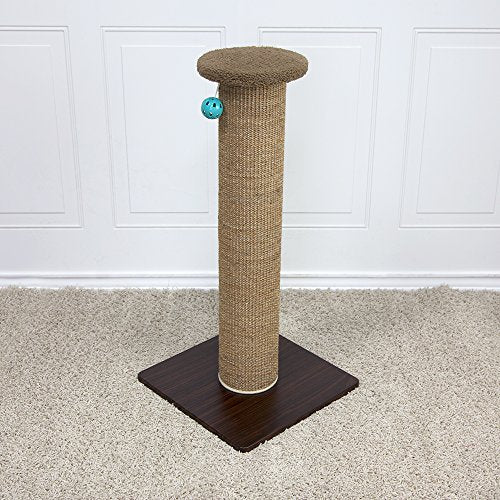 Tall Sisal Cat Scratching Post (B) Scratching Post (Tan))