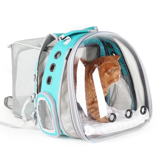 Expandable Bubble Cat Carrier Backpack (Dual Expandable-Green)