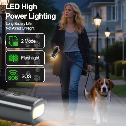 Dog Sonic Bark Deterrents Devices for Own or Neighbor's Dog (Grey)