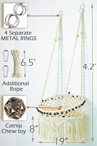 Macrame Cat Hammock (X-Large)