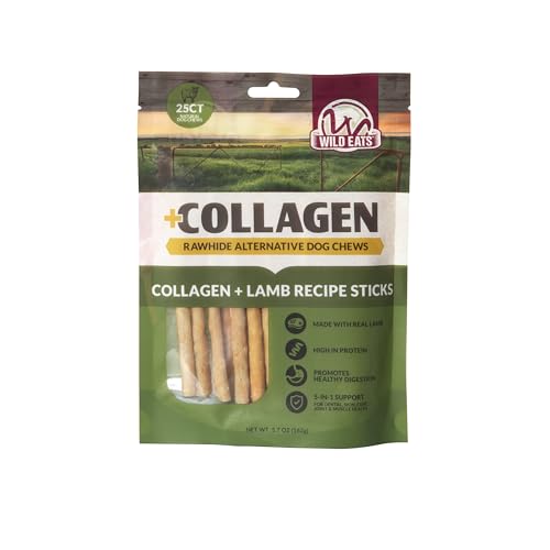 Lamb Collagen Sticks for Dogs (5.7 Ounce (Pack of 25))