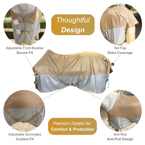 Breathable and UV Protective Tear (Gold Silver / 78 in)