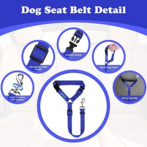 Dog Seat Belt for Car (Dark Blue)