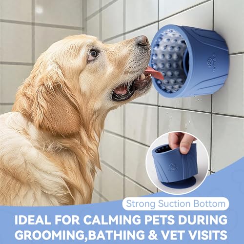 Dog Slow Feeder Lick Bowl (S / Dark Blue)