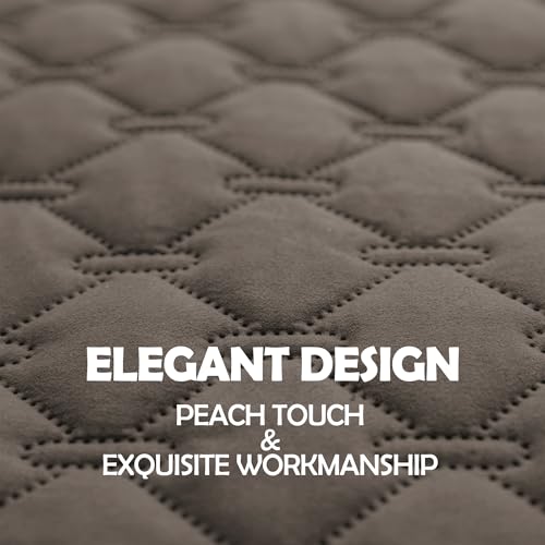 Waterproof Pet Blanket for Bed (52x82 Inch (Pack of 1) / Dark Walnut/Light Walnut)