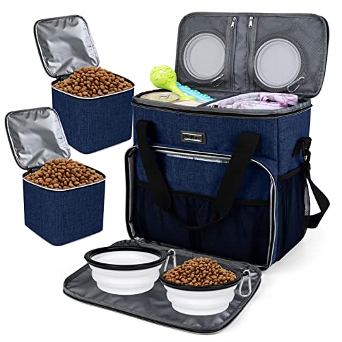 Dog Travel Bag (Dark Blue / Medium)