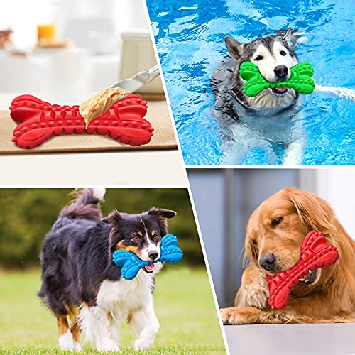Dog Toys for Aggressive Chewers (Large / Bone-Blue)